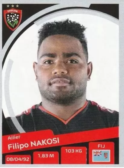 Rugby 2018 - 2019 - Filipo Nakosi - Rugby Club Toulonnais