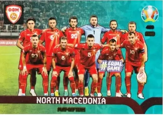 Norte-macedonia play-off Team Panini Adrenalyn XL UEFA Euro 2020