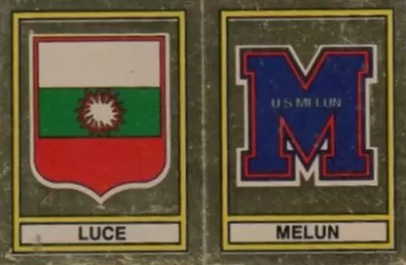 Football 79 en Images - Ecusson Amicale de Luce / U.S. Melun - Deuxieme Division (Groupe B)