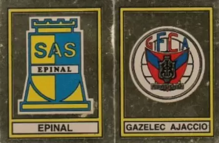 Football 79 en Images - Ecusson S.A. Epinal / FC D\'Ajaccio Gazelec - Deuxieme Division (Groupe A)