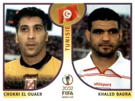 Korea/Japan 2002 World Cup - Chokri El Ouaer/Khaled Badra - Tunisie