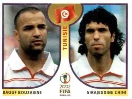 Korea/Japan 2002 World Cup - Raouf Bouzaiene/Sirajeddine Chihi - Tunisie