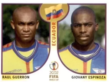 Korea/Japan 2002 World Cup - Raul Guerron/Giovany Espinoza - Ecuador