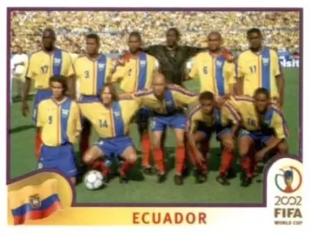 Korea/Japan 2002 World Cup - Team Photo - Ecuador