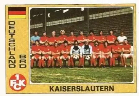 Euro Football 1977 - Kaiserslautern (Team) - Deutschland (BRD)