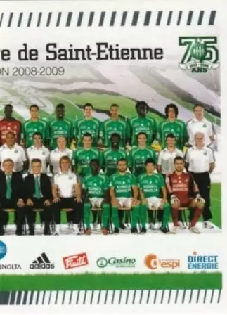 Foot 2009 - Saison 2008-2009 - Equipe - AS Saint-Etienne