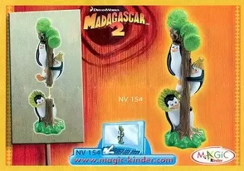 Madagascar 2 - Bpz 3 Pingouins sur un arbre