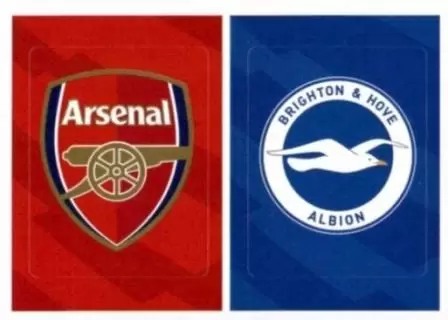 Panini Tabloid Premier League - Arsenal / Brighton & Hove Albion - Logo