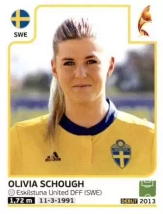 Panini Sticker Frauen Fußball WM 2019 Nr 471 Olivia Schough SWE Sweden NEU Bild 
