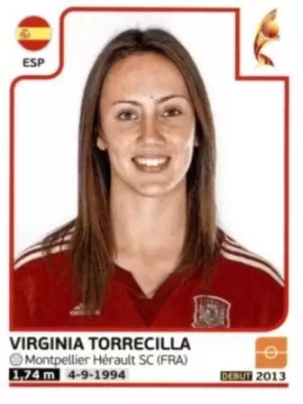 Panini Frauen WM 2019 Sticker 151 Spanien Virginia Torrecilla 