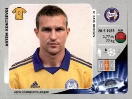 UEFA Champions League 2012/2013 - Artem Kontsevoi - FC BATE Borisov
