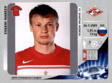 UEFA Champions League 2012/2013 - Evgeni Makeev - FC Spartak Moskva