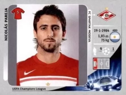 UEFA Champions League 2012/2013 - Nicolás Pareja - FC Spartak Moskva