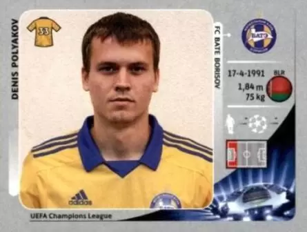 UEFA Champions League 2012/2013 - Denis Polyakov - FC BATE Borisov