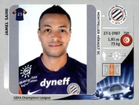 UEFA Champions League 2012/2013 - Jamel Saihi - Montpellier Hérault SC