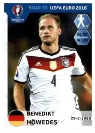 Panini Road to em 2016-sticker 52-benedicto howedes