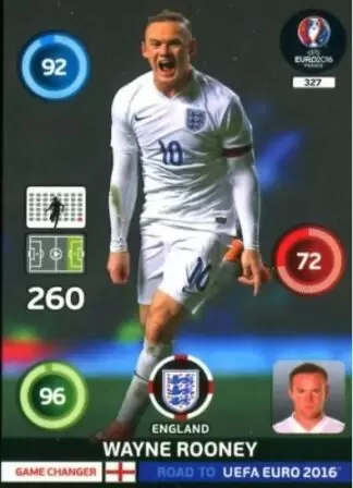 Adrenalyn XL - Road to UEFA Euro 2016 - Wayne Rooney - England