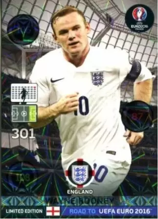 Adrenalyn XL - Road to UEFA Euro 2016 - Wayne Rooney - England