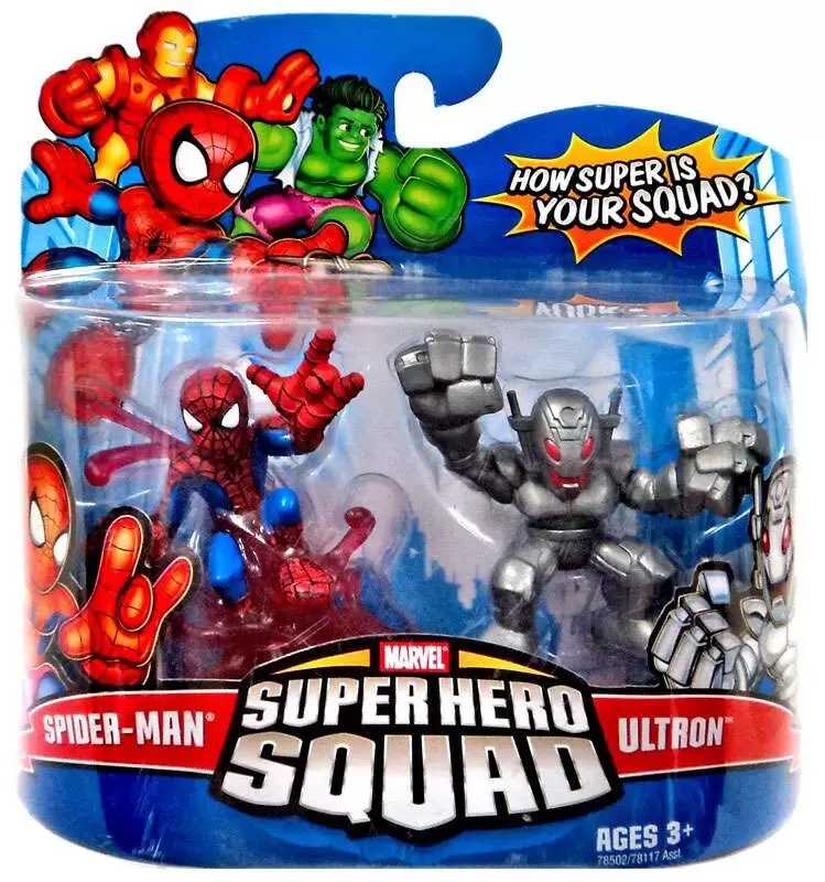 Marvel Super Hero Squad Action Figures - Spider-Man & Ultron