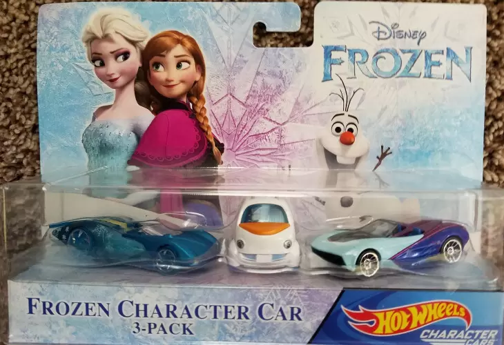 Disney Character Cars - Elsa, Olaf, Anna
