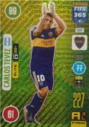 Boca Juniors Fans Favourites Fifa 365 Cards 2017-047 Carlos Tevez 