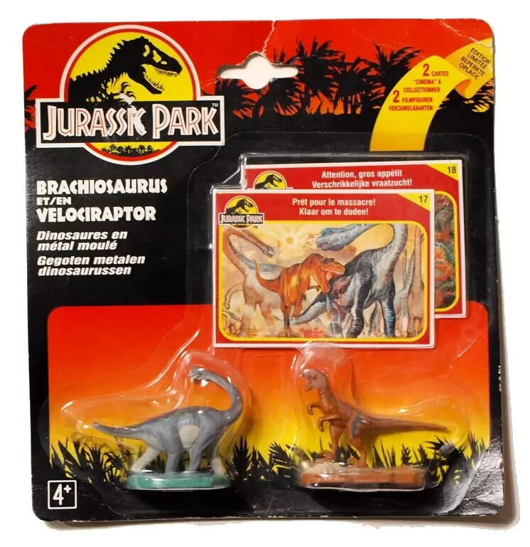 Jurassic Park - Kenner - Brachiosaurus & Velociraptor