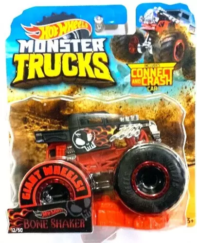 Hot Wheels Monster Trucks Bone Shaker With Car