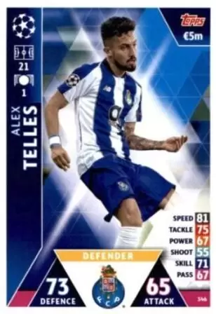 Match Attax - UEFA Champions League 2018/2019 - Alex Telles - FC Porto