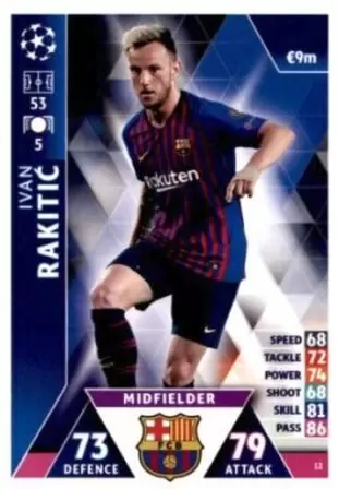Match Attax - UEFA Champions League 2018/2019 - Ivan Rakitić - FC Barcelona