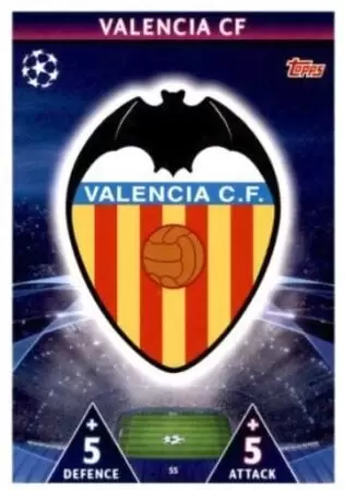Match Attax - UEFA Champions League 2018/2019 - Club Badge - Valencia CF