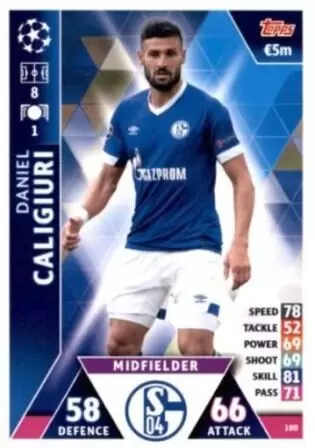 Match Attax - UEFA Champions League 2018/2019 - Daniel Caligiuri - FC Schalke 04