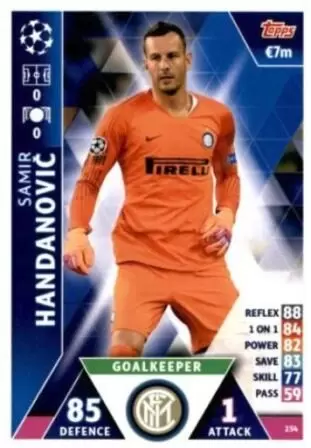 Match Attax - UEFA Champions League 2018/2019 - Samir Handanović - FC Internazionale Milano