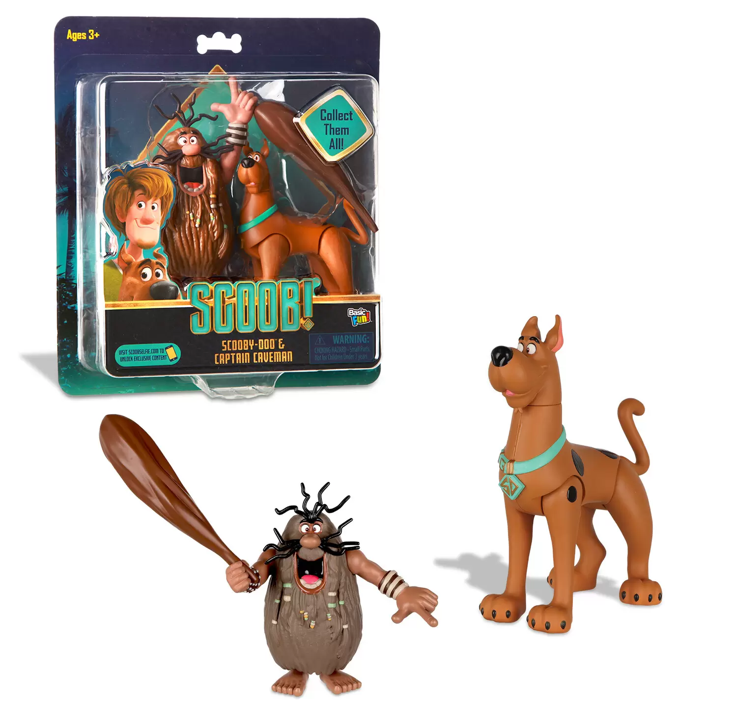 Scoob! Action Figures - Scooby Doo & Captain Caveman