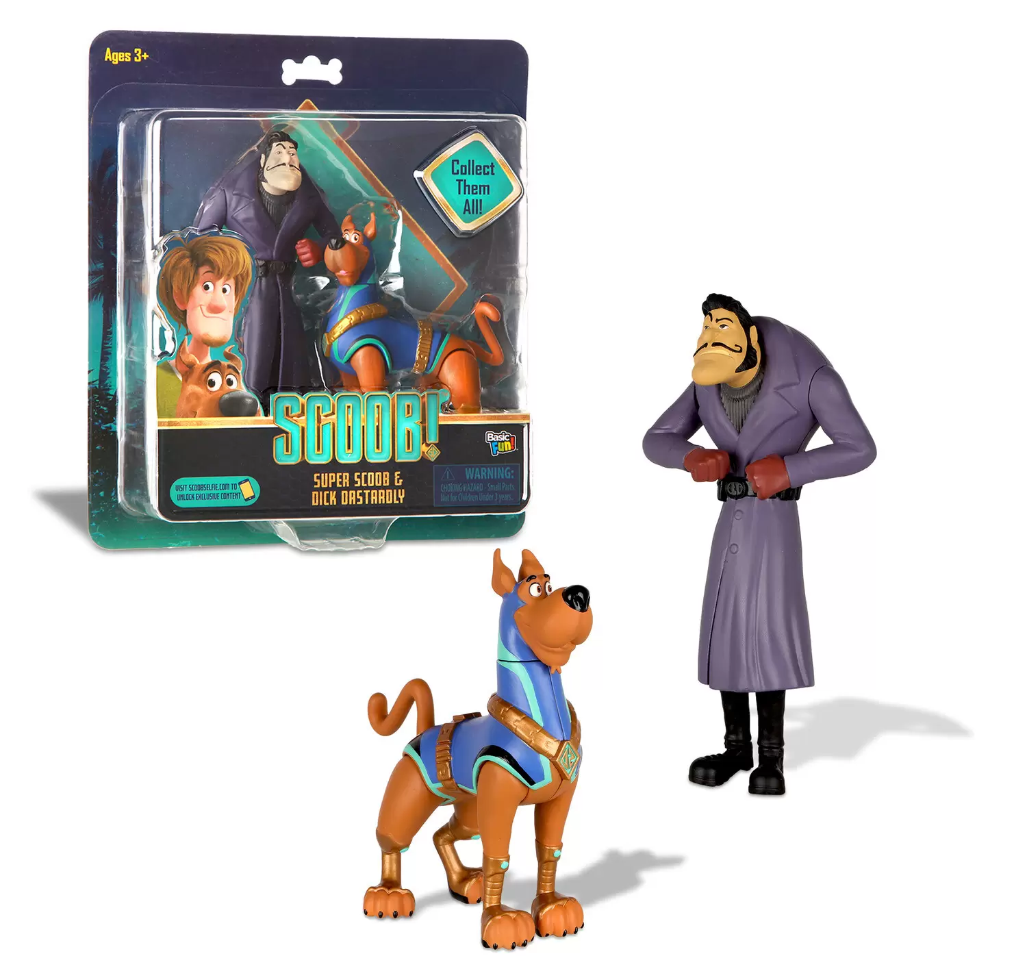 Scoob! Action Figures - #1of5 Super Scoob & Dick Dastardly- SCOOB THE MOVIE