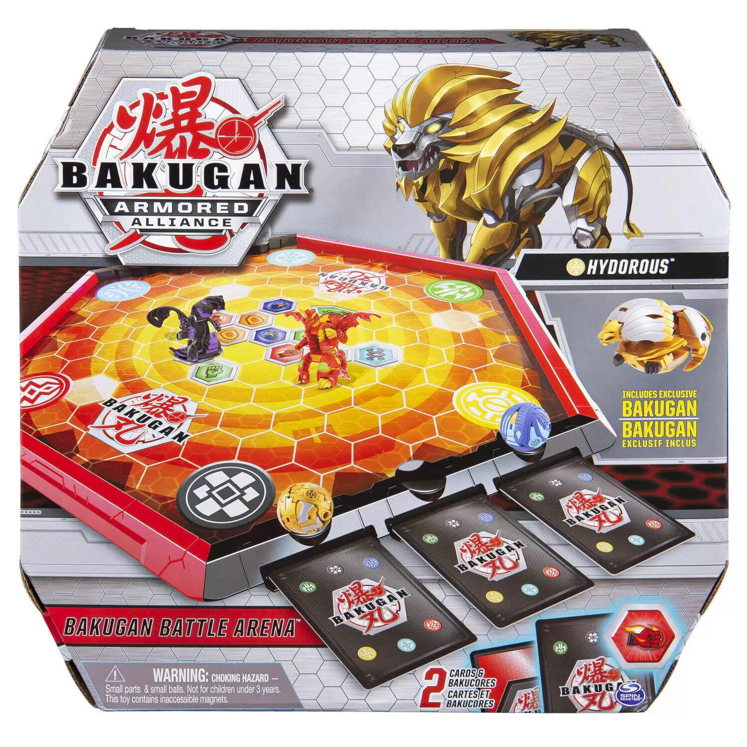 Bakugan Battle Arena, Game Board with Exclusive Gold Hydorous - Bakugan