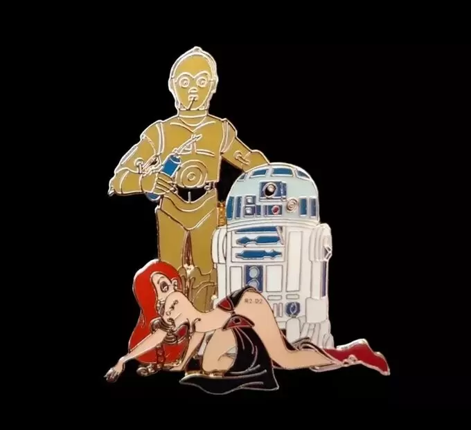 Disney Pins Open Edition - (Unoffical) Jessica Rabbit,C3-P0 And R2-D2