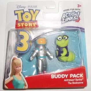 Toy Story Action Links - Astronaut Barbie And The Bookworm