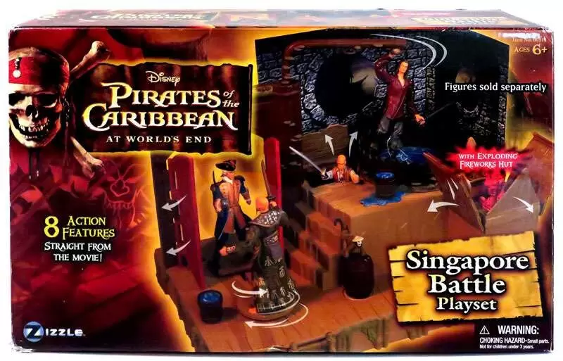 Zizzle -  Pirates Of The Caribbean - Singapore Battle Playset