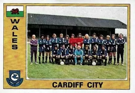 Euro Football 1977 - Cardiff City (Team) - Wales