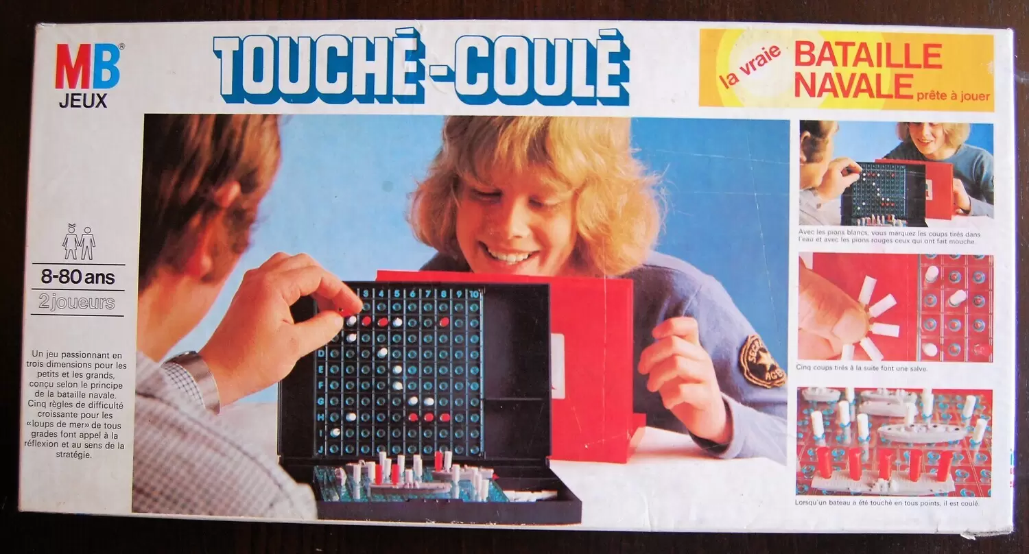 Touché coulé - jeu MB - Milton Bradley