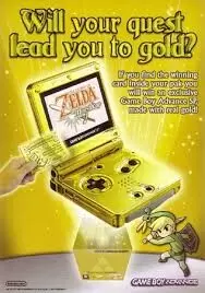 Game Boy Advance SP - Game Boy Advance SP The Legend Of Zelda The Minish Cap 24KT Gold Edition