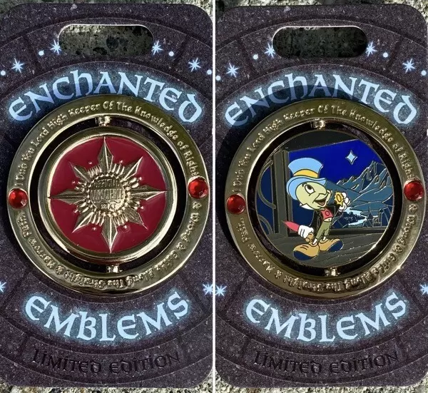 Enchanted Emblems Pin Set - Jiminy Cricket