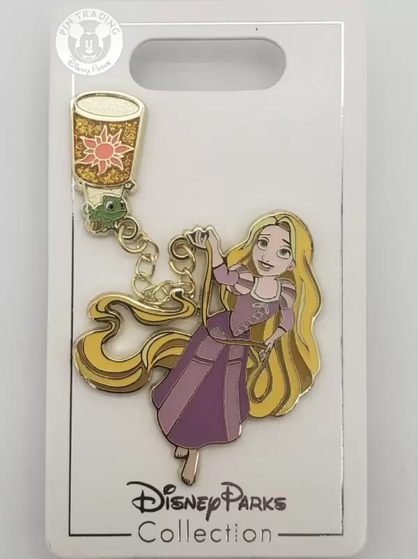 Disney Pins Open Edition - Pascal and Rapunzel Dangle Pin