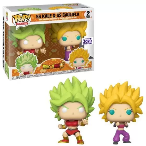 POP! Animation - Dragonball Super - Super Saiyan Kale & Super Saiyan Caulifla 2 Pack