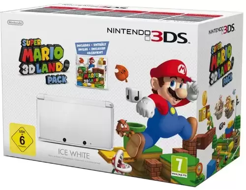 Matériel Nintendo 3DS - Console Nintendo 3DS - blanc arctique + Super Mario 3D Land - édition limitée