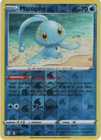 Shining Fates - Manaphy Reverse