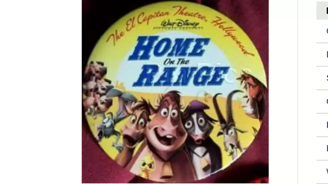 Disney Pins Open Edition - Home on the Range -  El Capitan - Button