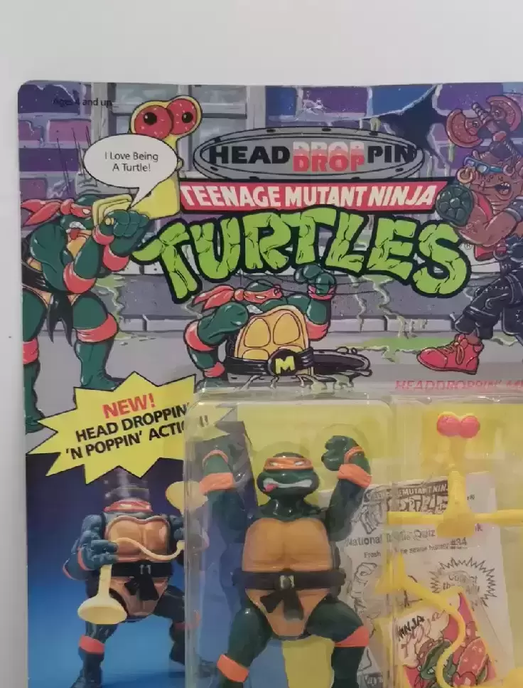 Vintage Teenage Mutant Ninja Turtles (TMNT) - Head droppin\' Mike
