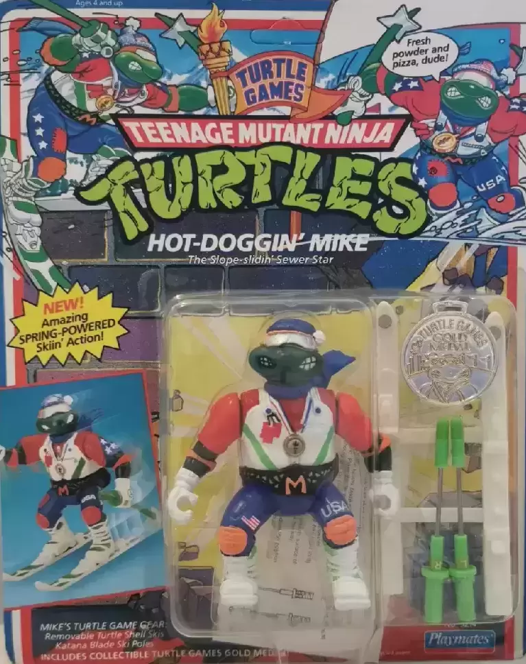 Vintage Teenage Mutant Ninja Turtles (TMNT) - Turtle Games (Hot Doggin’ Mike)