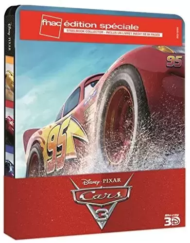 Blu-ray Steelbook - Disney Pixar Cars 3 Edition Spéciale Fnac Steelbook Blu-ray 3D + 2D